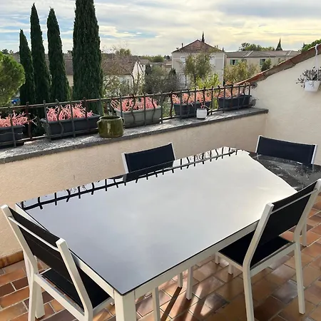 Duplex Lumineux Sur Gde Terrasse, Balneo Double, Parking Prive, Clim, Local Velos